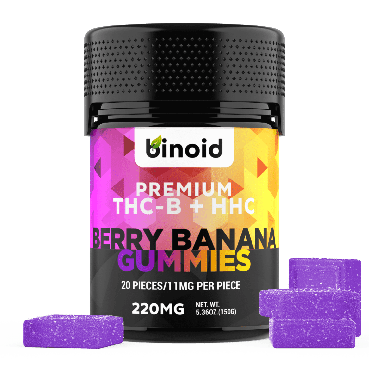 THC-B + HHC Gummies For Sale | Berry Banana