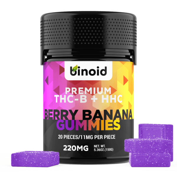 THC-B + HHC Gummies For Sale | Berry Banana